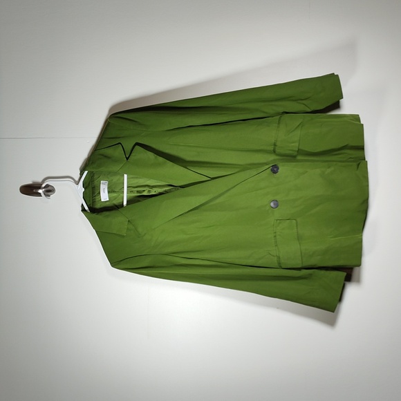 MNG Mango green double breased lyocell long line blazer 10 - Picture 2 of 12